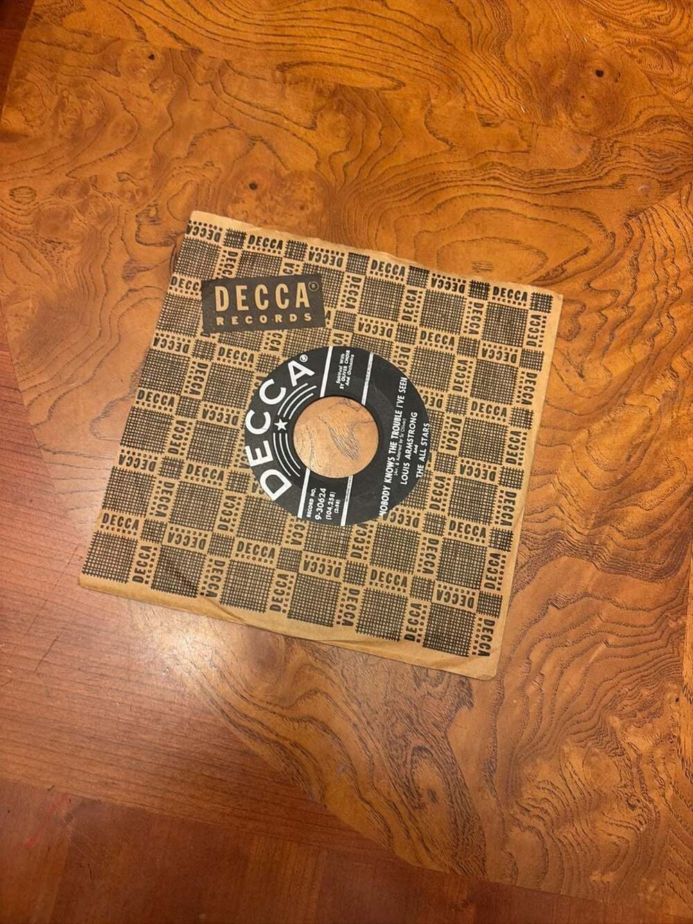Louis Armstrong And The All Stars Nobody Knows The Trouble I've Seen 7 inch 45 R